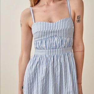 NWT Reformation Lauretta Dress Monday Stripe